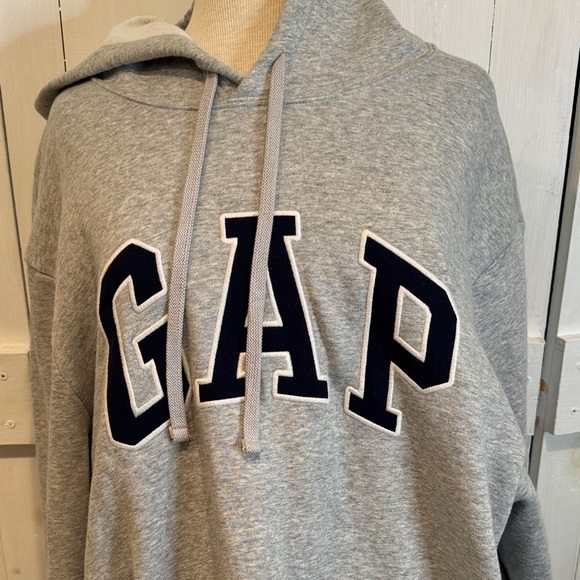 GAP Heather Gray Pullover Hoodie - Picture 2 of 4